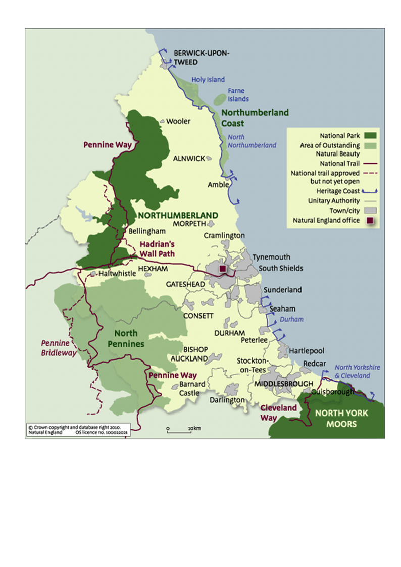 Map of North East Region